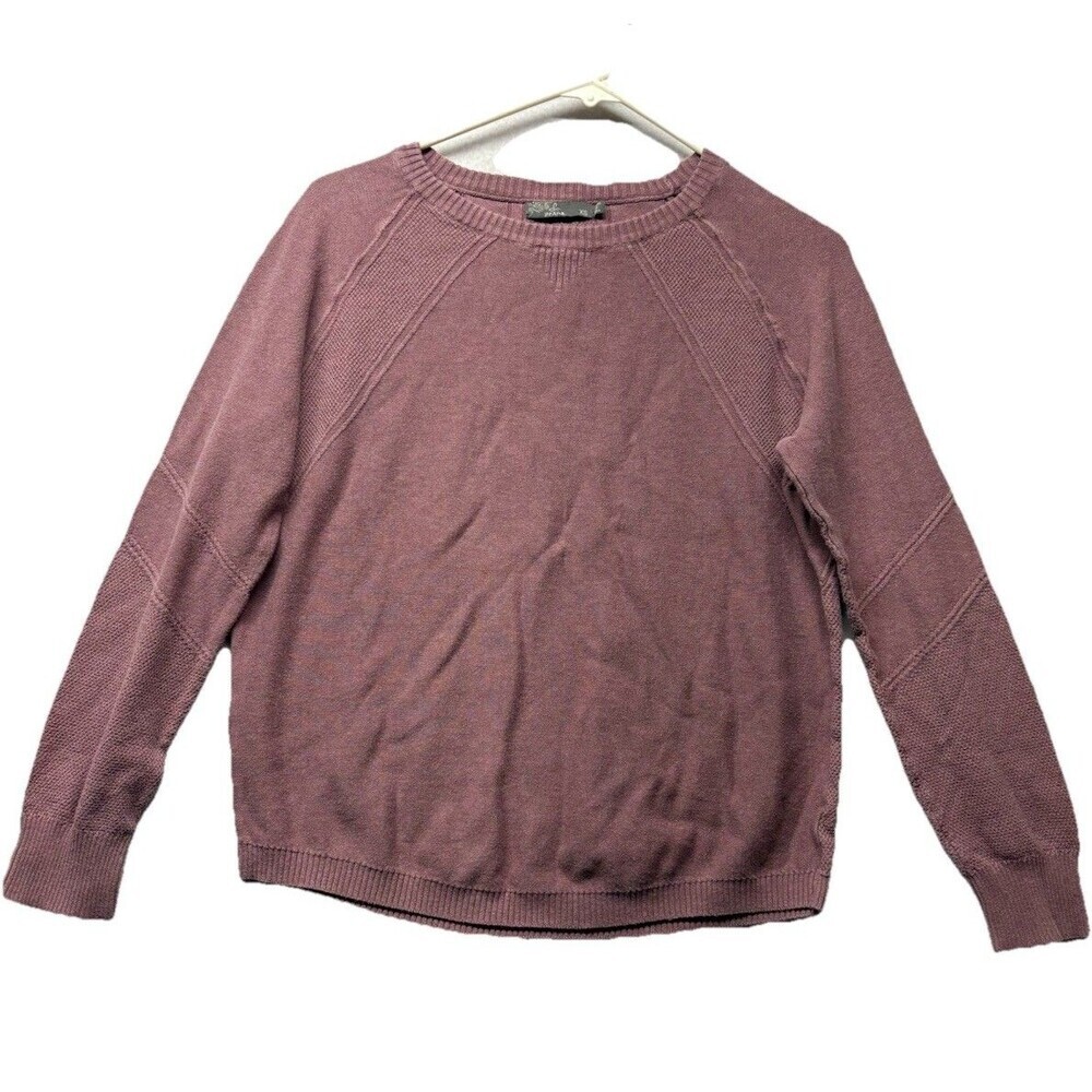 Prana Avita Pullover Sweater Women’s Size XS Mauve Purple Long Sleeve Momcore